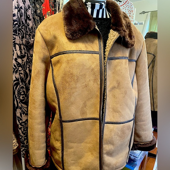 Rugged Yellowstone Barn Farm Homestead Faux Suede Fleece Heavy Warm Lake Coat 2X - Picture 8 of 12